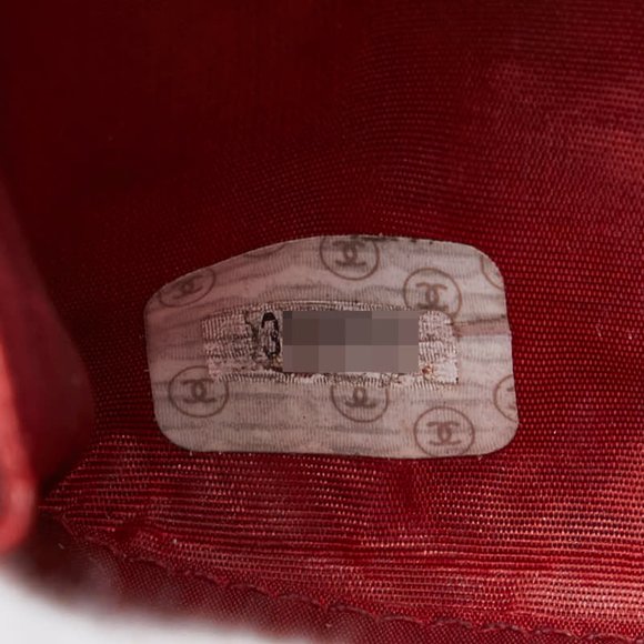 CHANEL Coco Mark Wallet/Coin Case, Red Caviar Leather, Women's - Picture 8 of 10